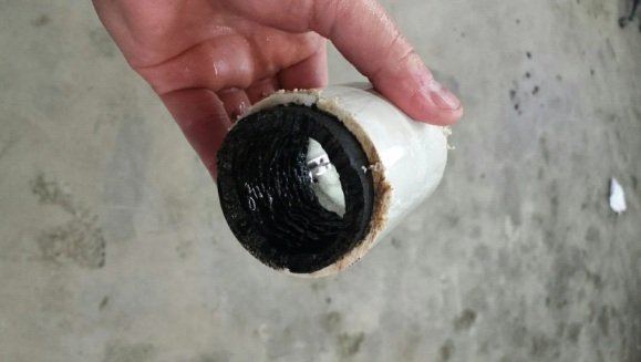 Tubería sucia